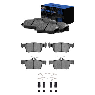 R1 Concepts® - Semi-Metallic Front and Rear Brake Pad Set