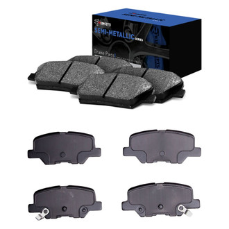R1 Concepts® - Semi-Metallic Front and Rear Brake Pad Set