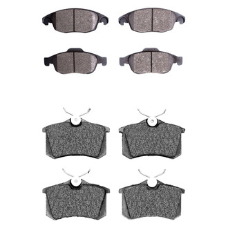 R1 Concepts® - Semi-Metallic Front and Rear Brake Pad Set