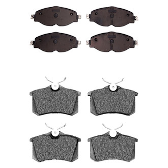 R1 Concepts® - Semi-Metallic Front and Rear Brake Pad Set