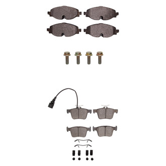 R1 Concepts® - Semi-Metallic Semi-Metallic Front and Rear Brake Pad Set