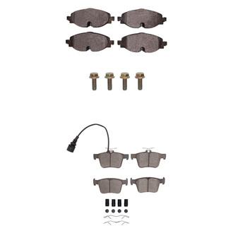 R1 Concepts® - Semi-Metallic Semi-Metallic Front and Rear Brake Pad Set