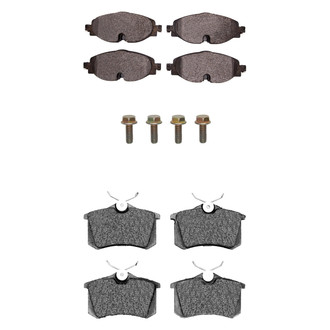 R1 Concepts® - Semi-Metallic Front and Rear Brake Pad Set