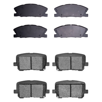 R1 Concepts® - Semi-Metallic Semi-Metallic Front and Rear Brake Pad Set
