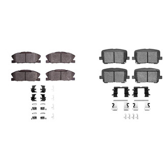 R1 Concepts® - Semi-Metallic Semi-Metallic Front and Rear Brake Pad Set