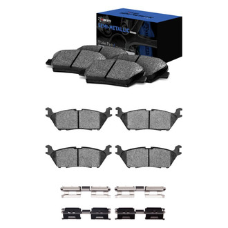R1 Concepts® - Semi-Metallic Front and Rear Brake Pad Set