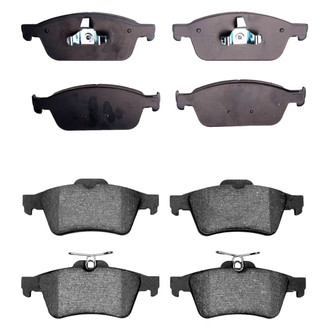 R1 Concepts® - Semi-Metallic Front and Rear Brake Pad Set