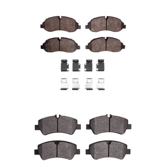 R1 Concepts® - Semi-Metallic Front and Rear Brake Pad Set