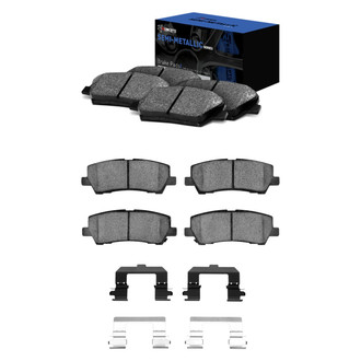 R1 Concepts® - Semi-Metallic Front and Rear Brake Pad Set