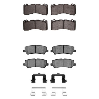R1 Concepts® - Semi-Metallic Semi-Metallic Front and Rear Brake Pad Set