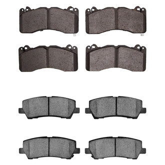 R1 Concepts® - Semi-Metallic Semi-Metallic Front and Rear Brake Pad Set