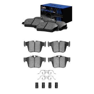 R1 Concepts® - Semi-Metallic Front and Rear Brake Pad Set
