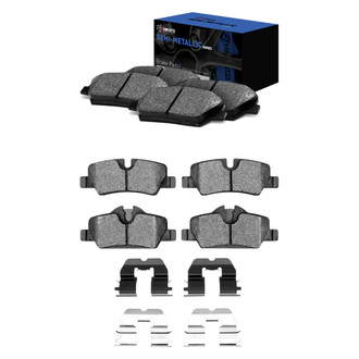 R1 Concepts® - Semi-Metallic Semi-Metallic Front and Rear Brake Pad Set