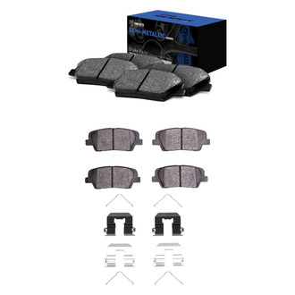 R1 Concepts® - Semi-Metallic Front and Rear Brake Pad Set