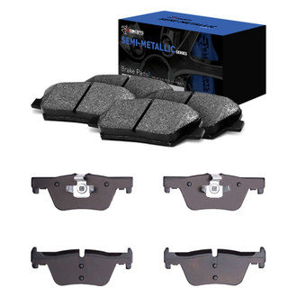 R1 Concepts® - Semi-Metallic Semi-Metallic Front and Rear Brake Pad Set
