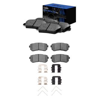 R1 Concepts® - Semi-Metallic Front and Rear Brake Pad Set