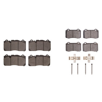 R1 Concepts® - Semi-Metallic Semi-Metallic Front and Rear Brake Pad Set