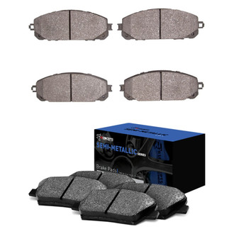 R1 Concepts® - Semi-Metallic Front and Rear Brake Pad Set