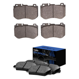 R1 Concepts® - Semi-Metallic Front and Rear Brake Pad Set