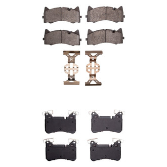 R1 Concepts® - Semi-Metallic Semi-Metallic Front and Rear Brake Pad Set