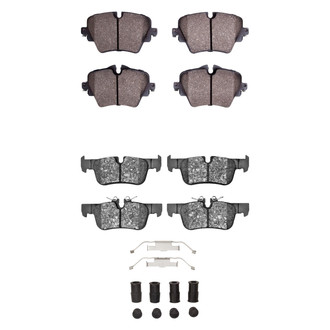 R1 Concepts® - Semi-Metallic Semi-Metallic Front and Rear Brake Pad Set