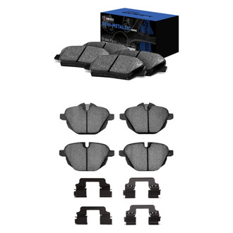R1 Concepts® - Semi-Metallic Semi-Metallic Front and Rear Brake Pad Set