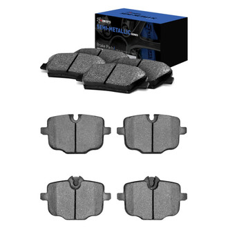 R1 Concepts® - Semi-Metallic Semi-Metallic Front and Rear Brake Pad Set