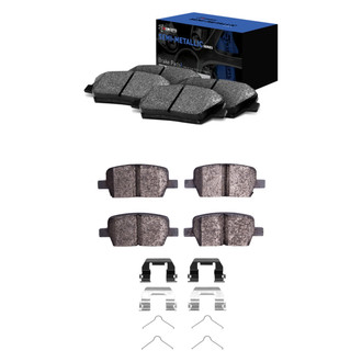 R1 Concepts® - Semi-Metallic Front and Rear Brake Pad Set
