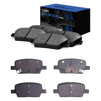 R1 Concepts® - Semi-Metallic Front and Rear Brake Pad Set