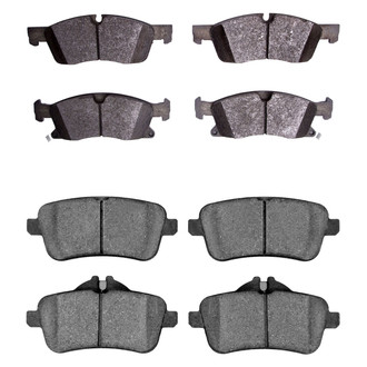 R1 Concepts® - Semi-Metallic Semi-Metallic Front and Rear Brake Pad Set