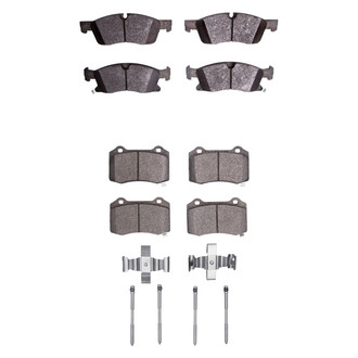 R1 Concepts® - Semi-Metallic Semi-Metallic Front and Rear Brake Pad Set