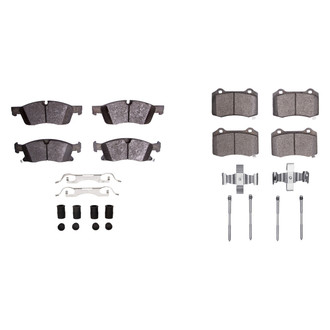 R1 Concepts® - Semi-Metallic Semi-Metallic Front and Rear Brake Pad Set