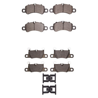R1 Concepts® - Semi-Metallic Semi-Metallic Front and Rear Brake Pad Set