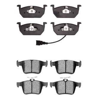 R1 Concepts® - Semi-Metallic Semi-Metallic Front and Rear Brake Pad Set