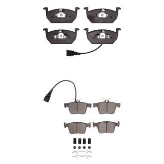 R1 Concepts® - Semi-Metallic Semi-Metallic Front and Rear Brake Pad Set