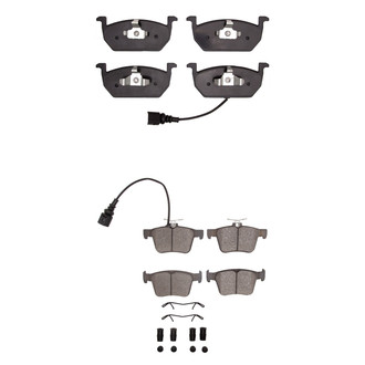 R1 Concepts® - Semi-Metallic Semi-Metallic Front and Rear Brake Pad Set