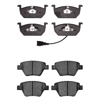 R1 Concepts® - Semi-Metallic Front and Rear Brake Pad Set