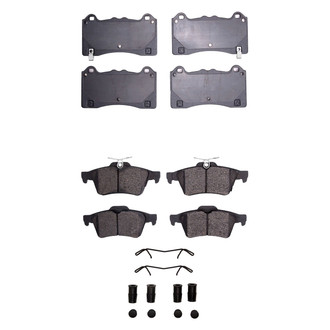 R1 Concepts® - Semi-Metallic Semi-Metallic Front and Rear Brake Pad Set