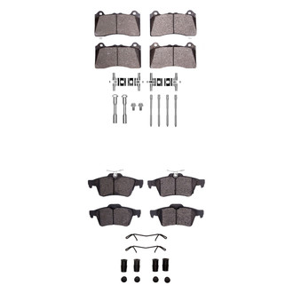R1 Concepts® - Semi-Metallic Semi-Metallic Front and Rear Brake Pad Set