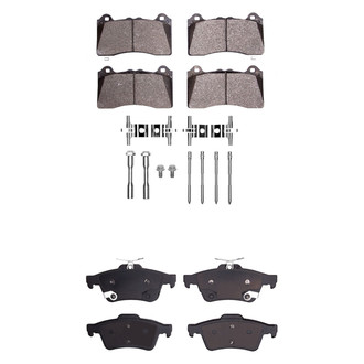 R1 Concepts® - Semi-Metallic Semi-Metallic Front and Rear Brake Pad Set