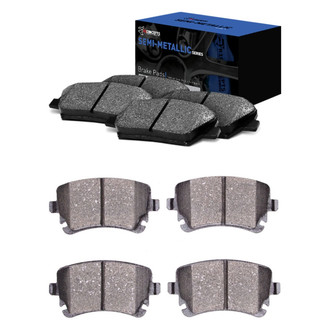 R1 Concepts® - Semi-Metallic Semi-Metallic Front and Rear Brake Pad Set