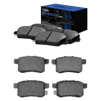 R1 Concepts® - Semi-Metallic Front and Rear Brake Pad Set