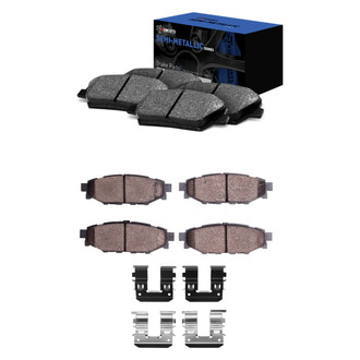 R1 Concepts® - Semi-Metallic Front and Rear Brake Pad Set