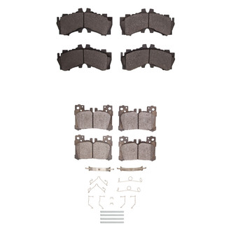 R1 Concepts® - Semi-Metallic Semi-Metallic Front and Rear Brake Pad Set