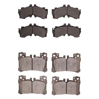 R1 Concepts® - Semi-Metallic Semi-Metallic Front and Rear Brake Pad Set