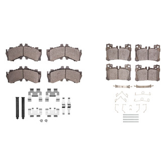 R1 Concepts® - Semi-Metallic Semi-Metallic Front and Rear Brake Pad Set