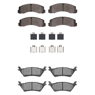 R1 Concepts® - Semi-Metallic Front and Rear Brake Pad Set