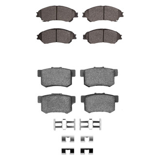 R1 Concepts® - Semi-Metallic Front and Rear Brake Pad Set