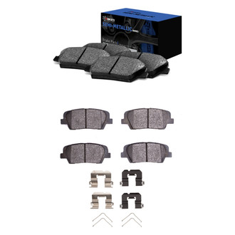 R1 Concepts® - Semi-Metallic Front and Rear Brake Pad Set