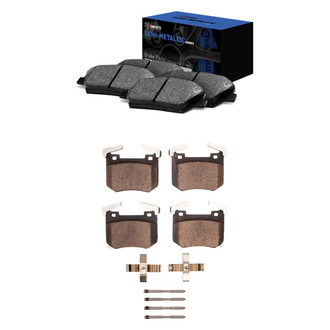 R1 Concepts® - Semi-Metallic Front and Rear Brake Pad Set